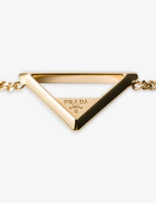 PRADA: Triangle Metal Bracelet