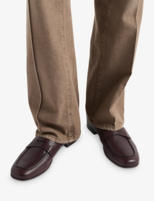 Prada Loafer Aus Leder In Brown