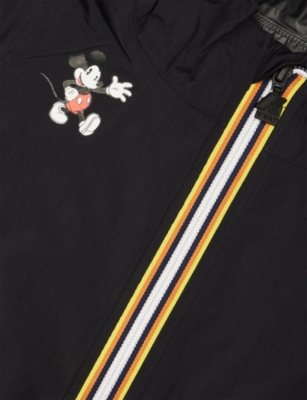 K-way Black  X Disney 4.0 Claude Mickey Woven Jacket 4-10 In Gray