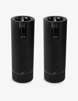 PEUGEOT: Night Electric Steel, Aluminum And Plastic Mills Duo Set 19.3cm