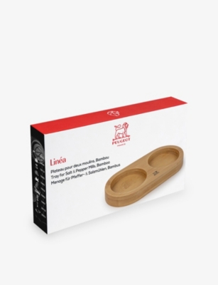 Peugeot Natural Wood Linéa Two-mill Bamboo Tray In Brown