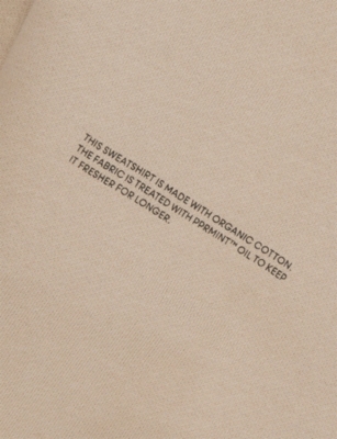 Pangaia Stone Regular-fit Crewneck Cotton-jersey Sweatshirt 3-12 In Nude