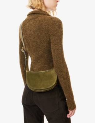 WANDLER: Kate Suede Shoulder Bag