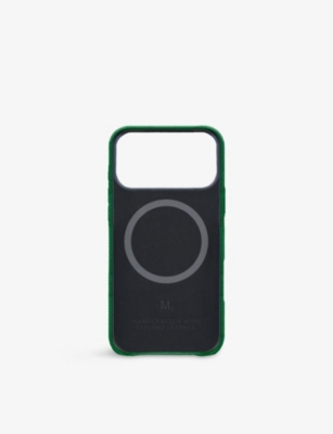 MINTAPPLE: Grained Leather iPhone 17 Pro Case