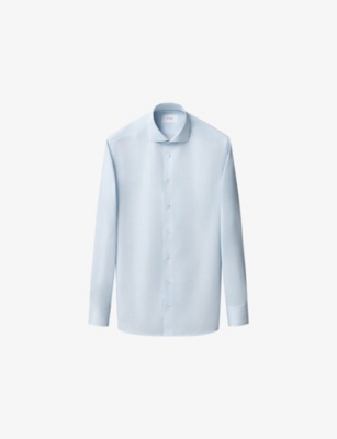 ETON: Striped Contemporary-Fit Cotton-Twill Shirt