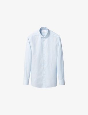 ETON: Contemporary-Fit Long-Sleeved Cotton-Twill Shirt