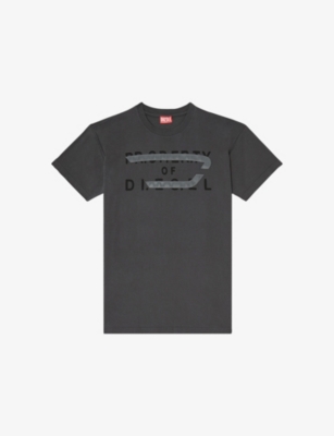 Diesel: T-Norm-V11 Branded-Print Cotton-Jersey T-Shirt