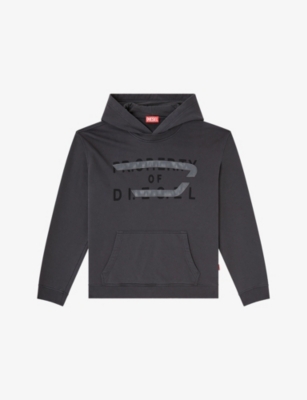 Diesel: S-Norman-Hood Branded Cotton-Jersey Hoody