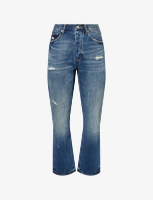 PURPLE BRAND: Brand-Patch Straight-Leg Denim Jeans