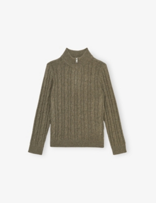 REISS: Clovelly Half-Zip Cable-Knit Jumper 13-14 Years