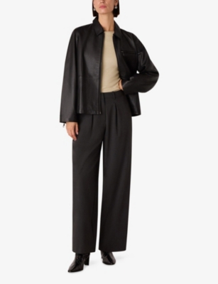 WHISTLES: Boat-Neck Stretch-Knit Top