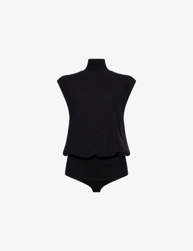 Emmeline Roll-Neck Knit Bodysuit