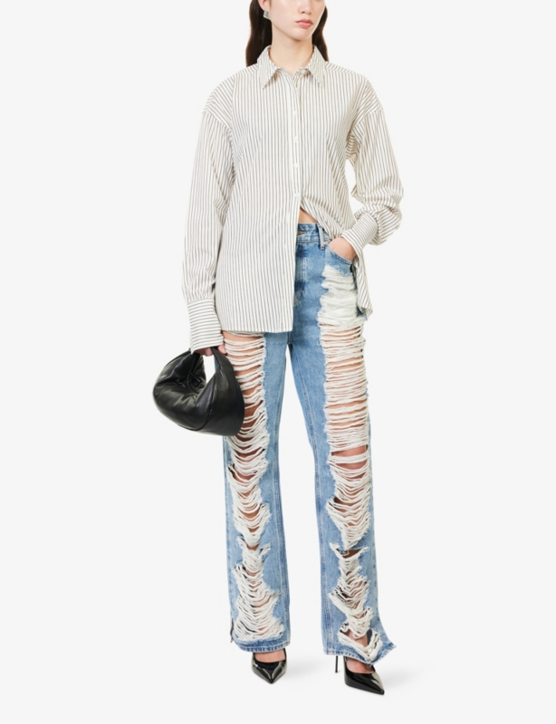 Khloé Straight-Leg Denim Jeans