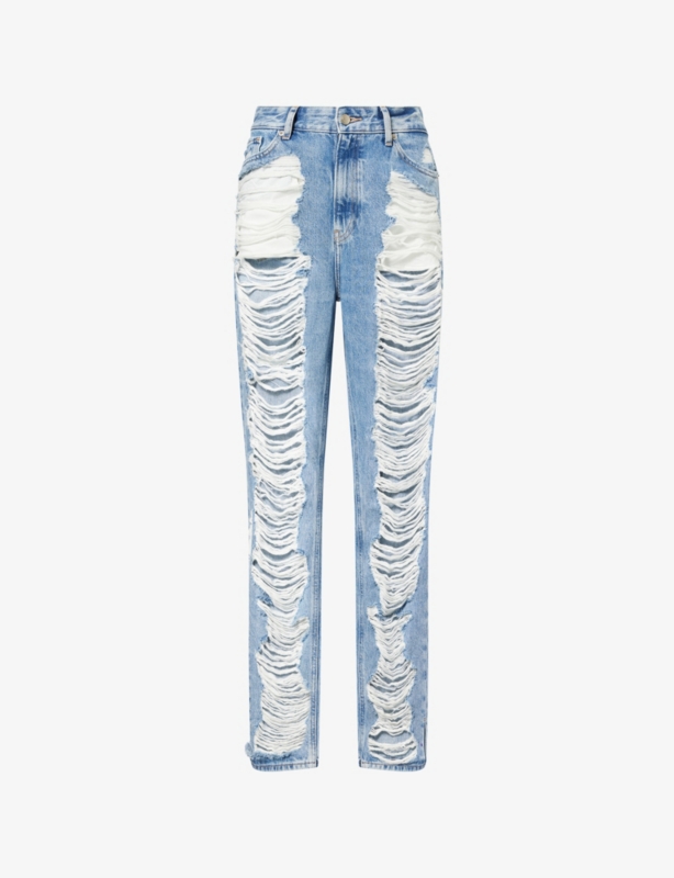 Khloé Straight-Leg Denim Jeans