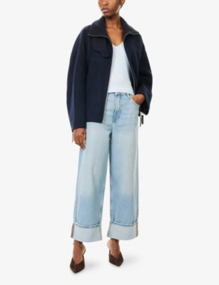 GOOD AMERICAN: Good Standard Baggy Denim-Blend Jeans