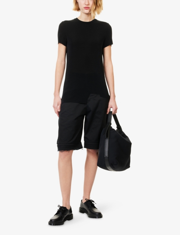 Acceptance Asymmetric Stretch-Knit T-Shirt