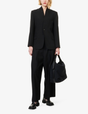 TEAM WANG DESIGN: Acceptance Raw-Trim Woven Jacket