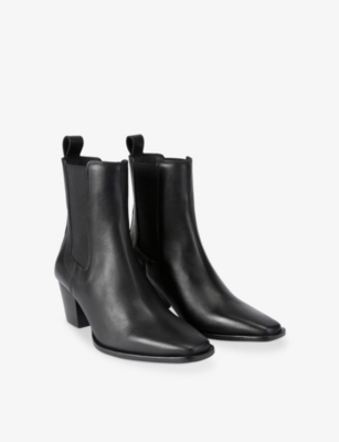 CARVELA: Riva Leather Heeled Ankle Boots