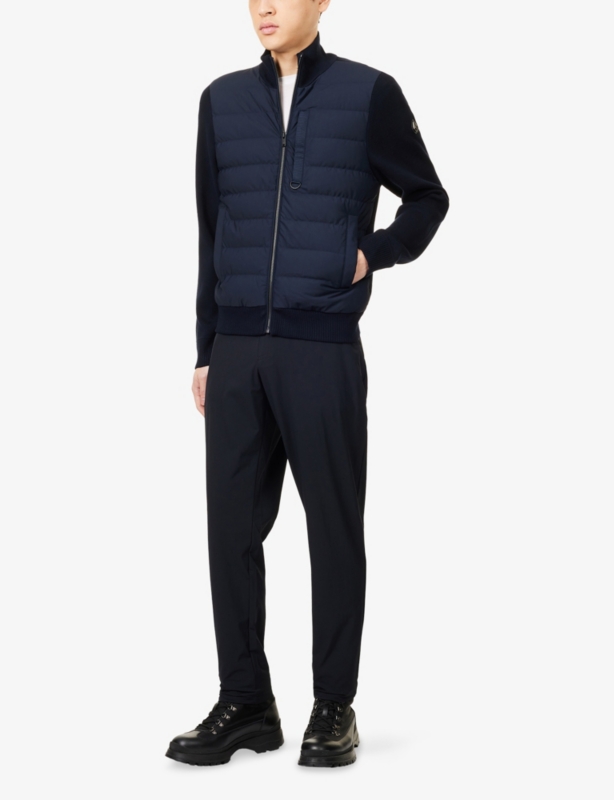 Kamet Hybrid High-Neck Woven-Down Jacket