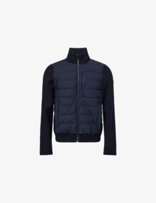 MOOSE KNUCKLES: Kamet Hybrid High-Neck Woven-Down Jacket