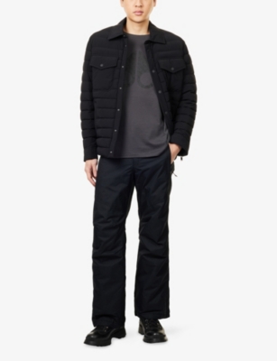 Moose Knuckles Chamblee Leaf Brand-print Cotton-jersey T-shirt In Gray