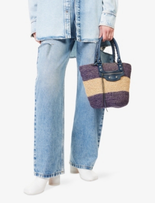 RESELFRIDGES: Pre-Loved Balenciaga Panier XS Raffia Tote Bag