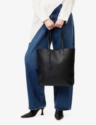 RESELFRIDGES: Saint Laurent North South Sac Shopping Leather <BR/>Tote Bag