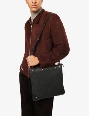 RESELFRIDGES: Gucci GG Studded Shoulder Bag