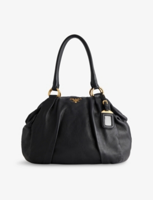 RESELFRIDGES: Pre-Loved Prada Leather Top-Handle Bag
