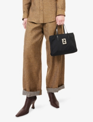 RESELFRIDGES: Pre-Loved Fendi Zucca Woven Tote Bag