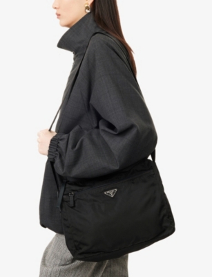 RESELFRIDGES: Pre-Loved Prada Woven Messenger Bag