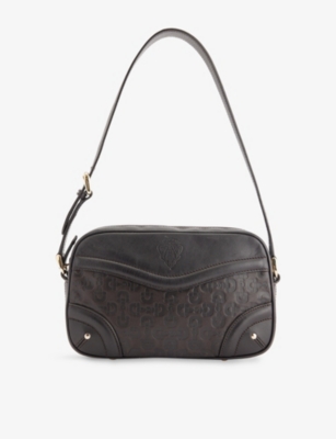 RESELFRIDGES: Pre-Loved Gucci Crest Horsebit Leather Cross-Body Bag