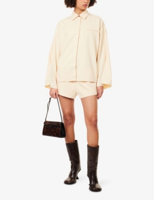 SIR: Sabina Relaxed-Fit Stretch-Woven Shirt