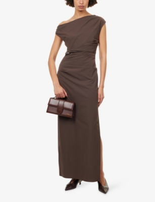 SIR: Sol Off-Shoulder Stretch-Woven Gown