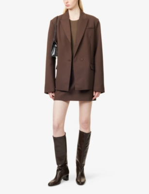 SIR: Dylan Single-Breasted Cotton-Blend Blazer