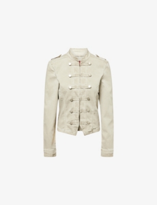 Jaded London Womens  Rebel Stand-collar Woven Jacket In Neutral