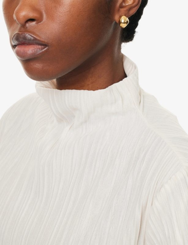 Pebble 24ct Yellow-Gold Plated Brass Stud Earrings