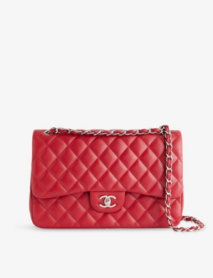 RESELFRIDGES: Pre-Loved Chanel Classic Double Flap Leather Shoulder Bag