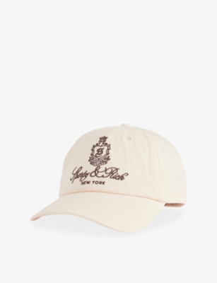 SPORTY & RICH: Farm Vendome Embroidered Cotton Cap
