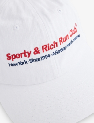 SPORTY & RICH: Duty Run Club Cotton Baseball Cap