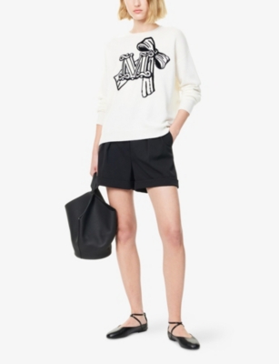 MAX MARA: Zurlo Brand-Embroidered Wool and Cashmere-Blend Jumper