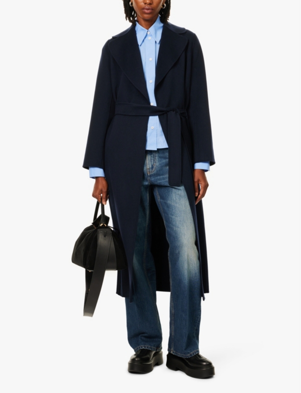 Poldo Wrap-Over Wool Coat