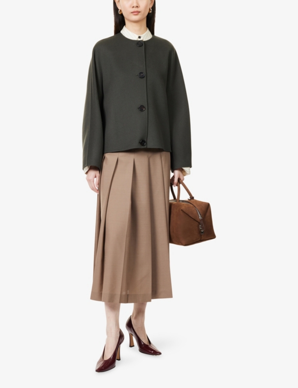 Kate Long-Sleeve Wool Jacket