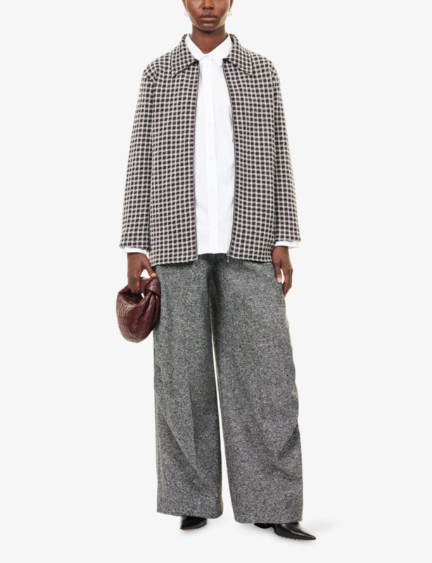 Asymmetric Ateneo Cotton Shirt