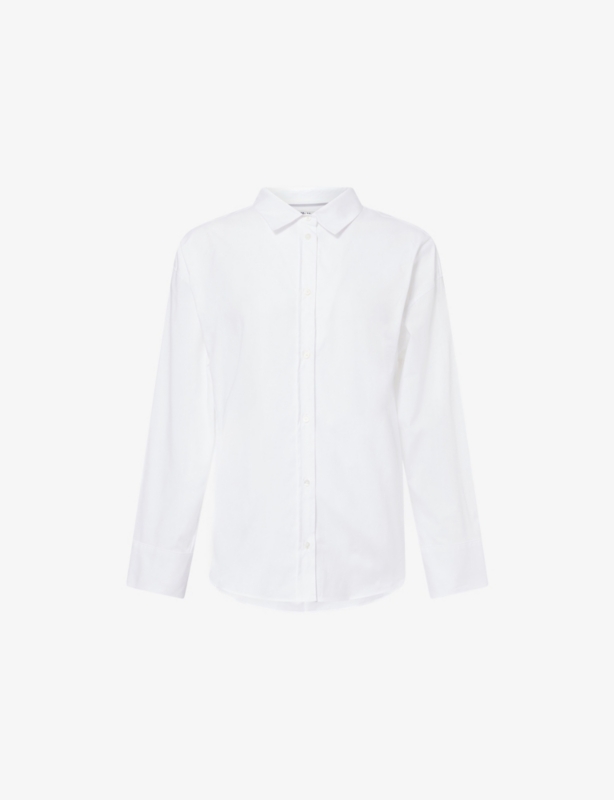 Asymmetric Ateneo Cotton Shirt