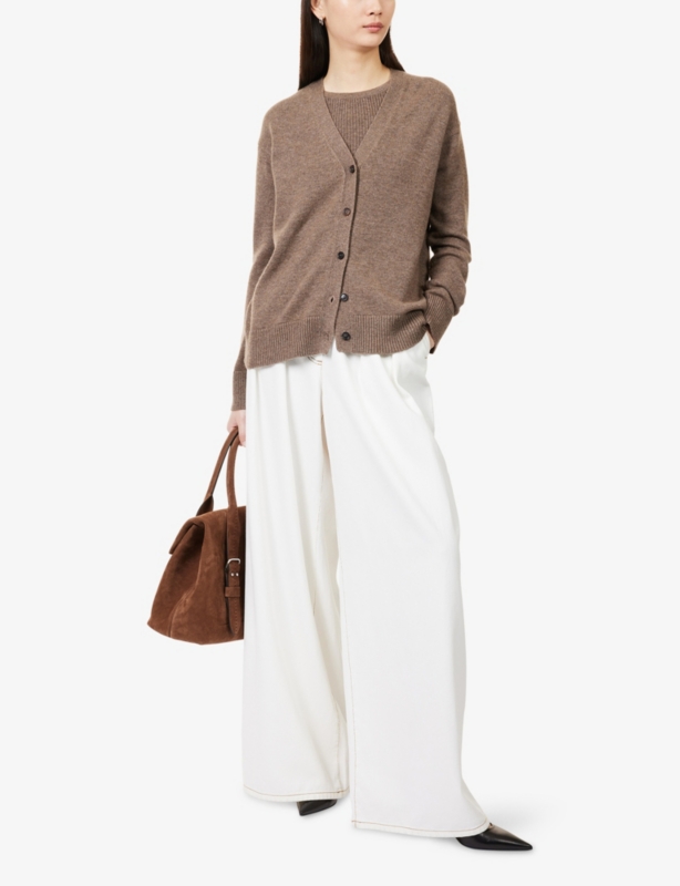 Cedro V-Neck Wool and Cashmere-Blend Cardigan