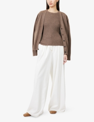 MAX MARA: Cipri Ribbed Wool and Cashmere-Blend Vest