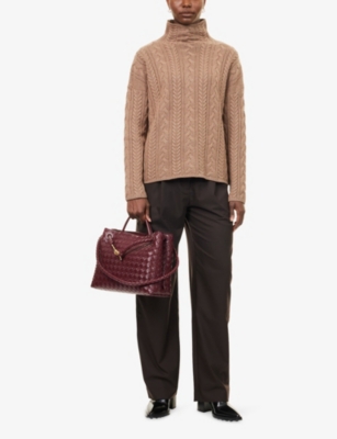 MAX MARA: Genova  Mock-Neck Wool-And-Cashmere Knit Jumper