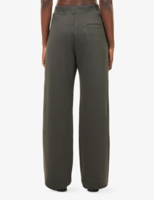 MAX MARA: Pompeo Wide-Leg Cotton-Blend Jogging Bottoms