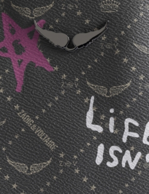 ZADIG&VOLTAIRE: Z Shopper Coated-Canvas Tote Bag